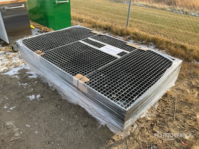 Quantity of (10) Quantity of (10) 6.5 ft x 4 ft Grating (Unused)