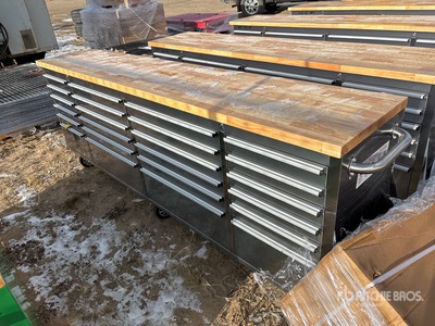 8 ft 24-Drawer Workbench (Unused)