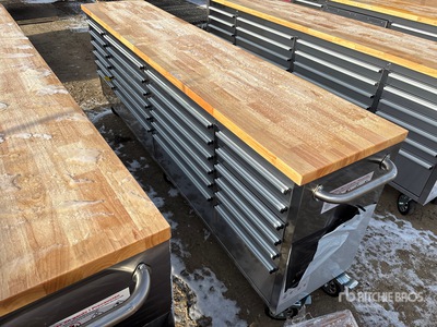 8 ft 24-Drawer Workbench (Unused)