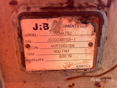 JRB 3 Yard Backhoe Loader Bucket