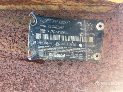 2017 Bobcat 72 Sweeper Skid Steer Sweeper