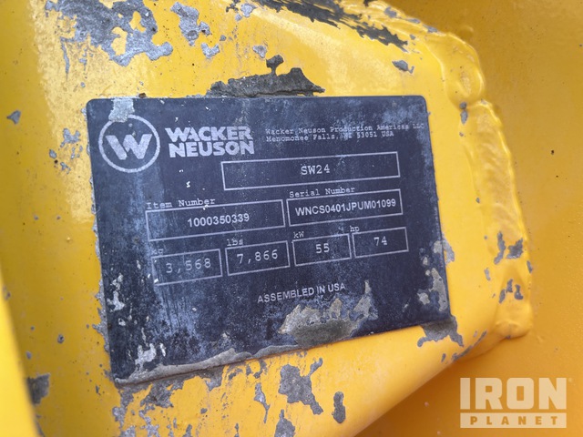 MINI CARGADOR SOBRE RUEDAS 2018 WACKER NEUSON SW24