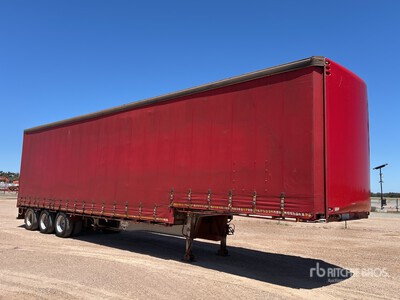 2008 MaxiTrans 13.4 m Tri/A Step Deck Curtain Side Trailer