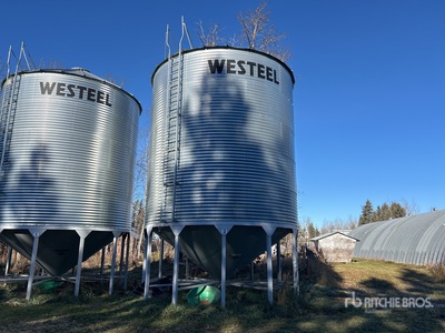 Westeel 1805 +/- 4900 bu 5 Ring Hopper Grain Bin
