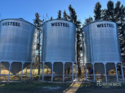 Westeel 1805 +/- 4900 bu 5 Ring Hopper Grain Bin