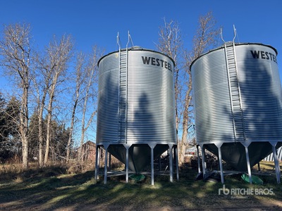 Westeel 1805 +/- 4900 bu 5 Ring Hopper Grain Bin