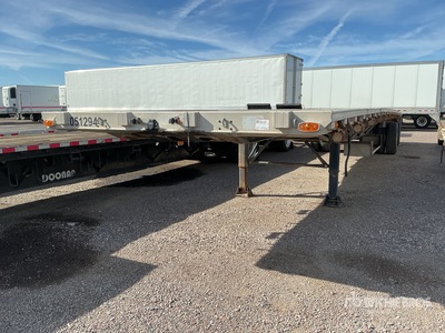2007 Western Trailer 48 ft T/A Spread Axle Flatbed Trailer