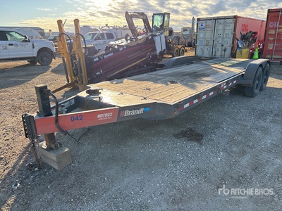 2019 Brandt UBT822 22 ft T/A Tilt Deck Trailer