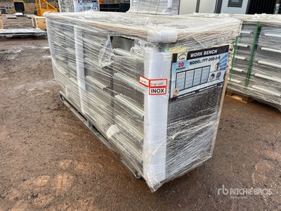 2025 Suihe 7 ft 20-Drawer Stainless Steel Banco de trabajo (Unused)