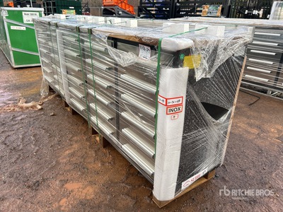 Suihe 10 ft 30-Drawer Stainless Steel Banco de trabajo (Unused)