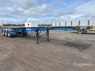 1997 Kreuger 8.0 m Tri/A B-Double Lead Container Trailer