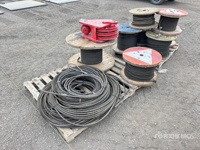 Quantity of Rolls of 5/8" Wire Rope with crane hook