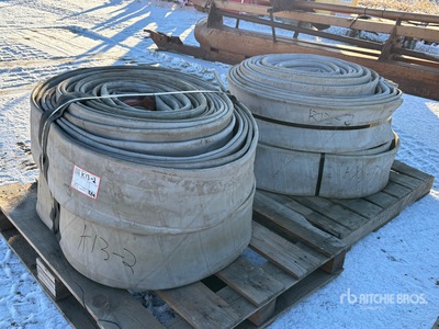 Quantity of (2) Pallets of 6 in x 500 ft Flat Lay Irrigation Hose