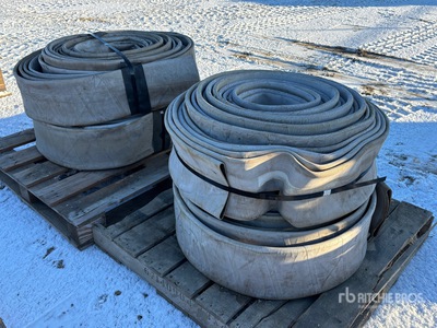 Quantity of (2) Pallets of 6 in x 500 ft Flat Lay Irrigation Hose