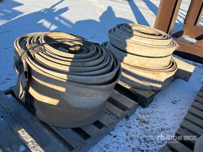 Quantity of (2) Pallets of 6 in x 500 ft Flat Lay Irrigation Schlauch
