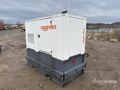 2013 Aggreko BRUNO GX37JD 30 kVA Skid-Mounted Groupe Electrogene Generator Set (Inoperable)