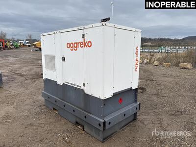 2013 Aggreko BRUNO GX37JD 30 kVA Skid-Mounted Groupe Electrogene Generator Set (Inoperable)