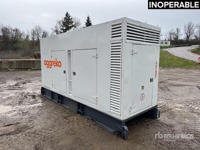 2005 Aggreko GHP/DC12-54A 304 kW Skid-Mounted Groupe Electrogene Generator Set (Inoperable)