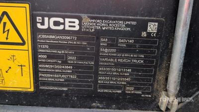 2022 JCB 540-140 رافع تليسكوبى