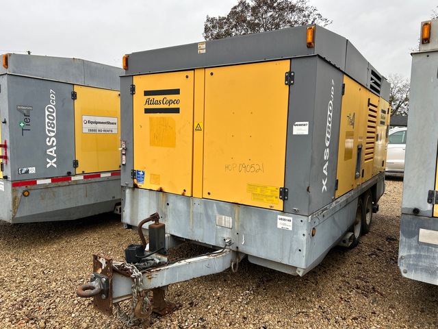 2012 Atlas Copco XAS 1800 JD7 1800 cfm Mobile Air Compressor