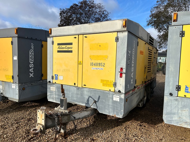 2015 Atlas Copco XAS 1800 JD7 1800 cfm Mobile Air Compressor