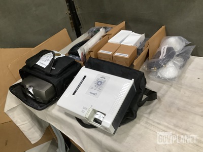 (1) Projector, (3) Video Projection Sets & Assorted Items
