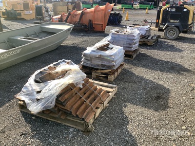 Quantity of (4) Pallets of Cat Steel Track Shoes - Fits 349F L