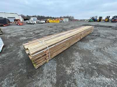 Quantity of (50) 2 in x 8 in x 20 ft Surplus Pressure Treated Lumber
