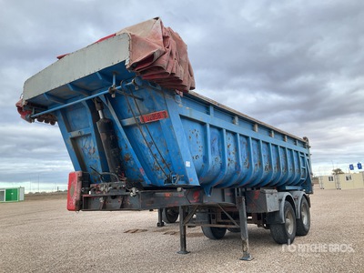 1989 Fruehauf D33C1NL T/A kiep aanhangwagen