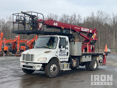 2016 Elliott L60 500 lb Straight Boom on 2017 Freightliner M2 106 4x2 Bucket Truck