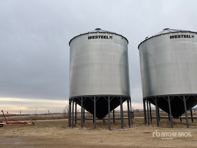 Westeel 2406 +/- 10000 bu 6 Ring Hopper Grain Bin