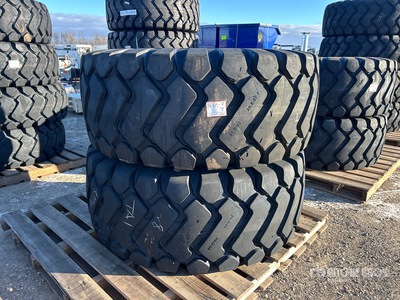 Quantity of (2) Tai Hao 29.5x25 29.5-25 E3/L3 Heavy Duty Neumáticos (Unused)