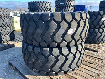 Quantity of (2) Tai Hao 29.5x25 29.5-25 E3/L3 Heavy Duty Neumáticos (Unused)