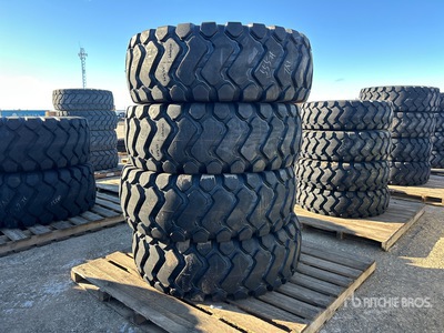 Quantity of (4) Tai Hao 23.5x25 23.5-25 E3/L3 Heavy Duty Neumáticos (Unused)