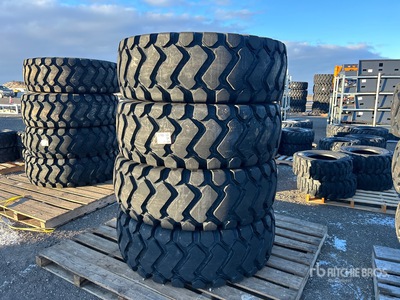 Quantity of (4) Tai Hao 20.5-25 E3/L3 Heavy Duty Neumáticos (Unused)