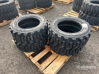 Quantity of (4) Tai Hao 10-16.5 Heavy Duty Neumáticos (Unused)