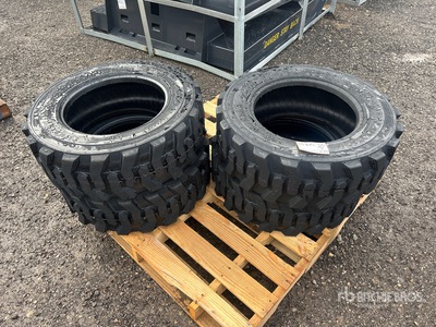 Quantity of (4) Tai Hao 10-16.5 Heavy Duty Neumáticos (Unused)