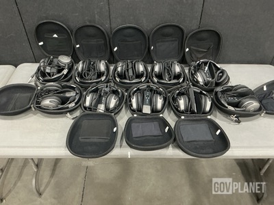 (10) Lightspeed Aviation Headsets w/Cases