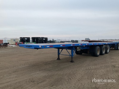 2010 Lode King 28 ft Tri/A Super B-Train Lead Flatbed Trailer