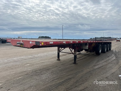 2014 Transcraft TL2000 48 ft Quad/A Flatbed Trailer