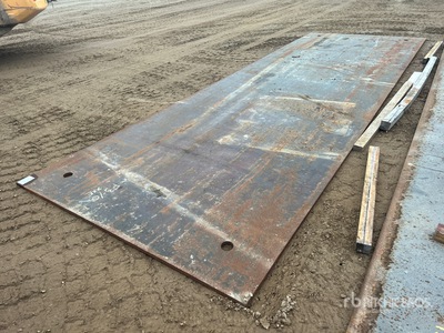 6 ft 7 in x 19 ft 8 inches x 1 in Road Steel Plate (Unused)