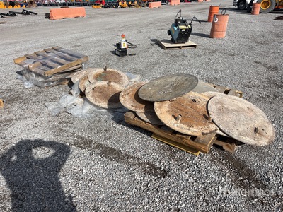 Quantity of (3) Pallets of Manhole Flat Iron Plates