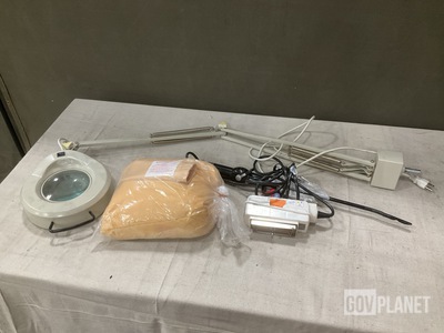 (8) Electric Lamps, (2) Meteorological Balloons & Assorted Items