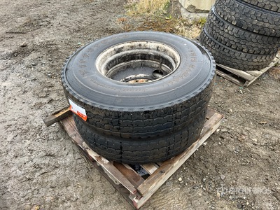 Quantity of (2) Firestone T819 12R22.5 Pneumatici per autocarro