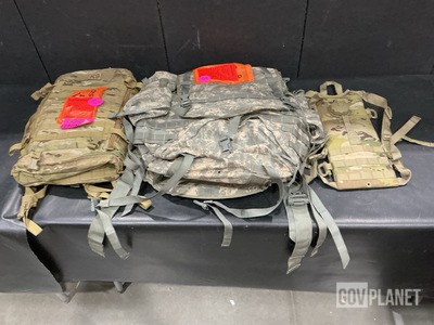 (49) Hydration Carriers, (8) Field Packs, (4) Assault Packs & Assorted Items