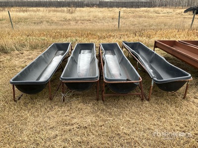 Quantity of (4) 10 Ft Livestock Feeder