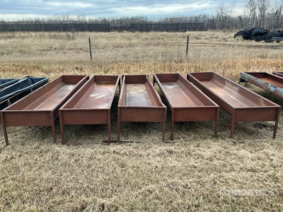 Quantity of (5) 10 Ft Livestock Feeder