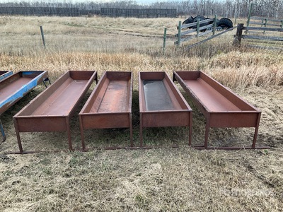 Quantity of (4) 10 Ft Livestock Feeder