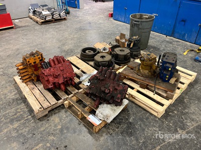Quantity of (4) Pallets of Hydraulic and Final Drive Parts