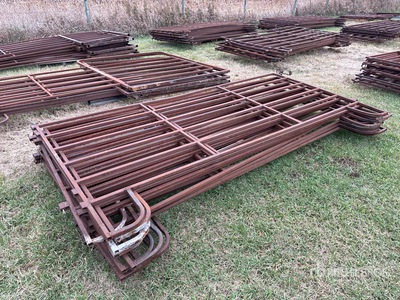 Quantity of (10) Steel 10 Ft Vee Poort